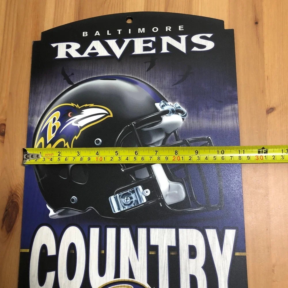 Baltimore Ravens Country NFL WinCraft Wooden Wall Decorative Sign 17
